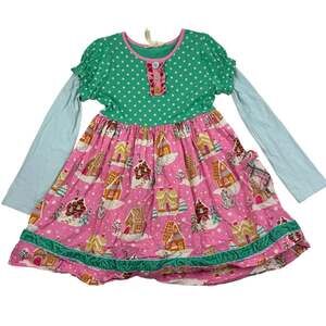 Matilda Jane Gingerbread Village Dress, Size 8